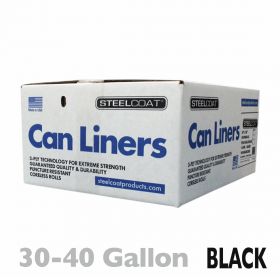 Steelcoat Bags 30-40 Gallon Black 200/CS